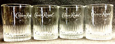 Crown Royal Ribbed Whiskey Rocks Old Fashioned Glasses Set of 6  picture