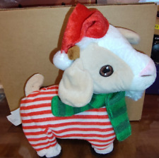RARE Gemmy Striped Pajama Goat Animated Dancing Sings, Screaming Christmas 2018 picture