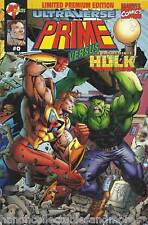 PRIME vs INCREDIBLE HULK comic  rare # 0 marvel  MALIBU limited premium edition picture