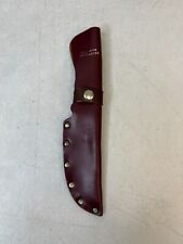 Precise Deer Slayer Burgundy Leather Knife Sheath picture
