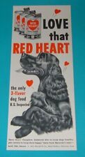1952 PRINT AD ~ RED HEART DOG FOOD John Morrell & Co Meat Packers Ottumwa,Iowa picture