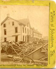 PENNSYLVANIA, Johnstown Disaster, Ruins from Bedford Street--Stereoview G65 picture