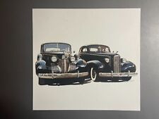 1939 Cadillac +1937 La Salle Print, Picture, Poster - RARE Awesome Frameable picture