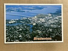 Postcard Bradenton FL Florida Manatee River Aerial View Vintage PC picture
