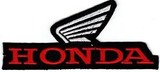 Honda Red with Small White Wing Embroidered Motorcycle Car Patch New #602 picture