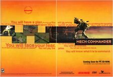 Battletech Mech Commander PC Original 1999 Ad Authentic Video Game Promo picture