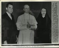 1957 Press Photo Nixons Visit Pope Pius XII In Private Audience At Vatican Study picture