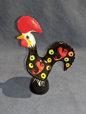 Hand-painted Decorative Traditional Ceramic Portuguese Good Luck Rooster #614 picture