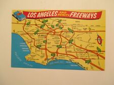 Los Angeles California Postcard LA and Vicinity Freeways CA picture