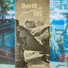 Vtg Switzerland Chairlift Grindelwald First Brochure picture