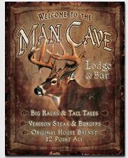 Man Cave Lodge Metal Tin Sign Home Humor Drinking Bar Shop Wall Decor #1868 picture
