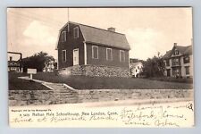 New London CT-Connecticut, Nathan Hale Schoolhouse, Vintage c1937 Postcard picture