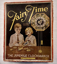 Vintage & Rare  Childs Fairy Time Pendulum Clock 