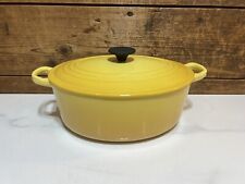 Le Creusel Cocotte Aubert 29cm Yellow Oval picture