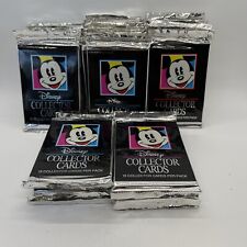 lot of 4 (four) Walt Disney Collector Cards 1991 Impel Unopened Packs Fresh Box picture