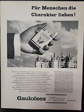 Gauloises Filter Cigarettes Print Ad 1957 Du Magazine Swiss German Geneva Clouds picture