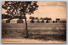 Chalons Camp Tent Camps Fire Schools France Postcard POSTED picture