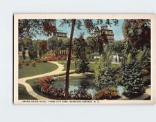 Postcard Grand Union Hotel from City Park Saratoga Springs New York USA picture