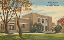 Big Rapids Michigan~Ferris Institute~Art Deco Alumni Building~1953 Postcard picture