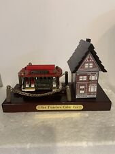 Vintage San Francisco Cable Car Music Box Powell & Hyde Moving Cable Car RARE picture