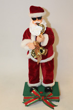 Vintage Jazzy Santa Claus - Saxophone Playing Musical Christmas Jazzy Santa READ picture