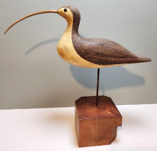 Vintage Hand Carved Shore Bird Decoy Curlew picture