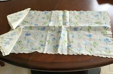 NWOT.  Vintage LERON Breakfast Tray Mat & Napkin Set. Hand embroidered picture