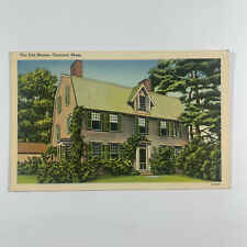 Postcard Massachusetts Concord MA Old Manse 1940s Linen Unposted picture