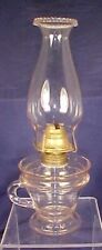 EAPG Oil Guard Kerosene Fingerhold Lamp Patented 1870 Brass Burner Chimney Lomax picture