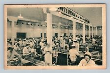 Swift's Premium Bacon Slicing Plant, Uniformed Female Workers Vintage Postcard picture