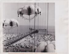 CONEY ISLAND Parachute Tower Steeplechase Park NY* RARE VINTAGE 1960 press photo picture
