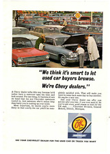 1965 Print Ad  Chevrolet Used OK Cars We think it's smart to let used car buyers picture