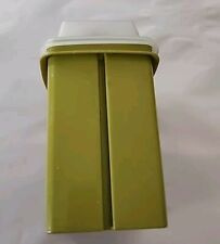 Tupperware Pickle Keeper Avocado Green 1330-5 Complete Set Vintage Pick-a-Deli picture