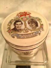 Sadler Marriage Prince Charles Lady Diana Commemorative Lid Trinket Box Vintage picture