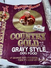 Vintage George Jones country, gold dog food, advertisement bag picture