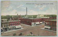 Albia IA Club House~Bell Clothiers~Your Yuggies?, Smokestack~Trolley Tracks 1910 picture