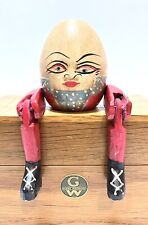 Vintage Hand Made Humpty Dumpty Shelf Sitter With Articulated Legs  picture