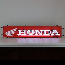 Honda Neon Sign REAL GLASS NEON SIGNS Honda Racing Wall Decor Man Cave Garage picture