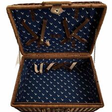 Grey Goose Vodka Limited Edition Wine Wicker Picnic Basket W/ Leather Straps picture