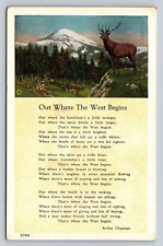 Out Where The West Begins by Arthur Chapman Yellowstone WY Inspirational Poem PC picture