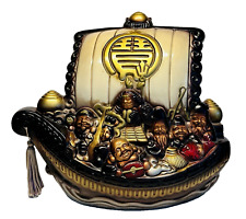 Japanese Seven Lucky Gods Treasure Boat Takarabune Coin Bank picture
