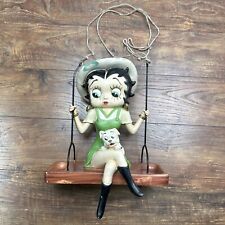 VTG Betty boop Pudgy dog HUGE rare hanging decor Swing Bird Feeder Outdoor READ* picture
