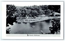 c1950's River Lake Tent Philips Frank Ranch Woolaroc Oklahoma Vintage  Postcard picture