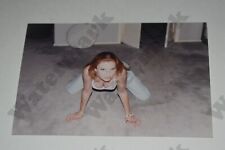 candid of busty redhead woman on floor Original Vintage Photo ak picture