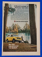 1967 INTERNATIONAL SCOUT CLASSIC ORIGINAL PRINT AD AMERICAN 4-WHEEL DRIVE ICON picture