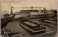 Postcard Naval Station; Key West, Florida 1908? 1909? Fz picture