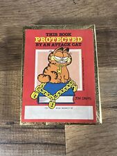 VTG 70s Garfield Book Plate This Book Protected By Attack Cat Jim Davis 22 Pcs picture