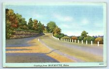 Postcard Greetings from Monmouth ME Maine line 1947 A174 picture