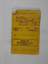 Vintage Railway Ticket Reading General Barry via Cardiff picture