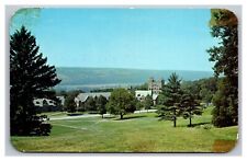 Ithaca NY New York Cornell University Campus Baker Tower Chrome Postcard picture